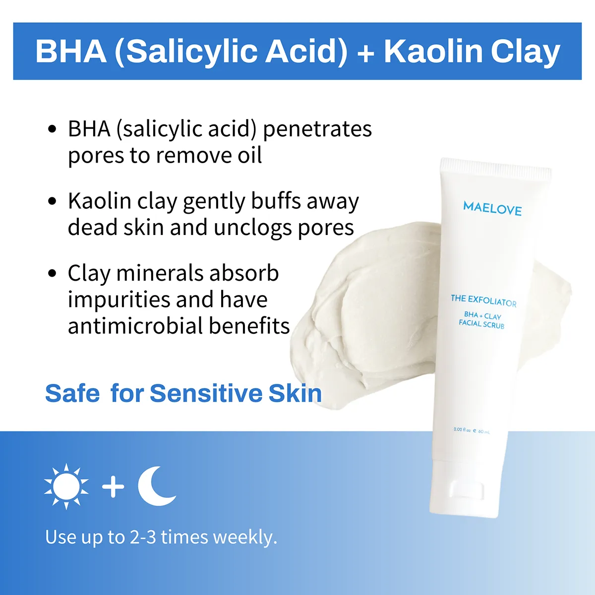 The Exfoliator BHA + Clay Facial Scrub - Image 3